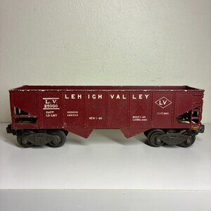 Lionel O Gauge 6456 Lehigh Valley Coal Hopper Maroon
